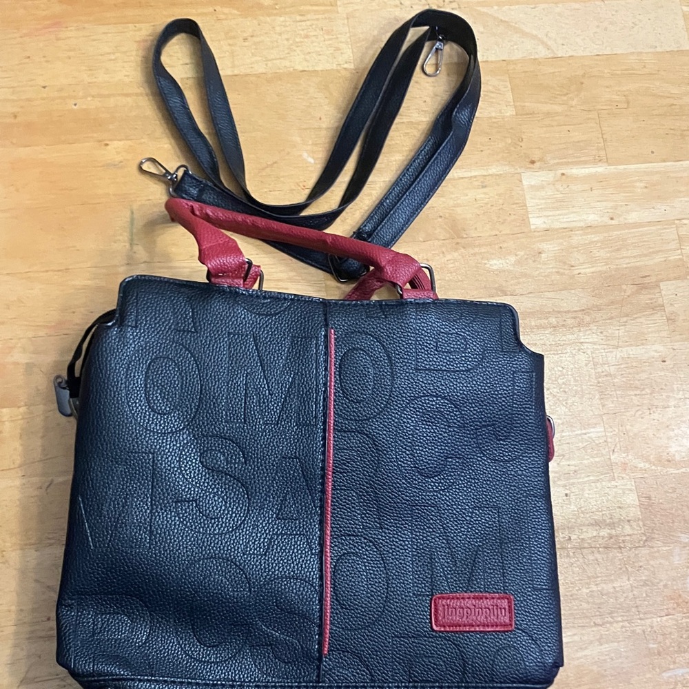 Black and Red Handbag
